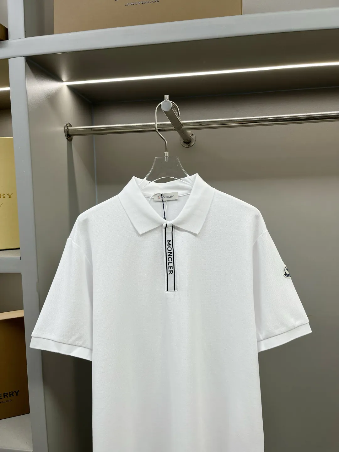 MONCLER New Arrival Polo Same Style 210 ， Factory New Arrival Versatile : Black White Size：S-XXL